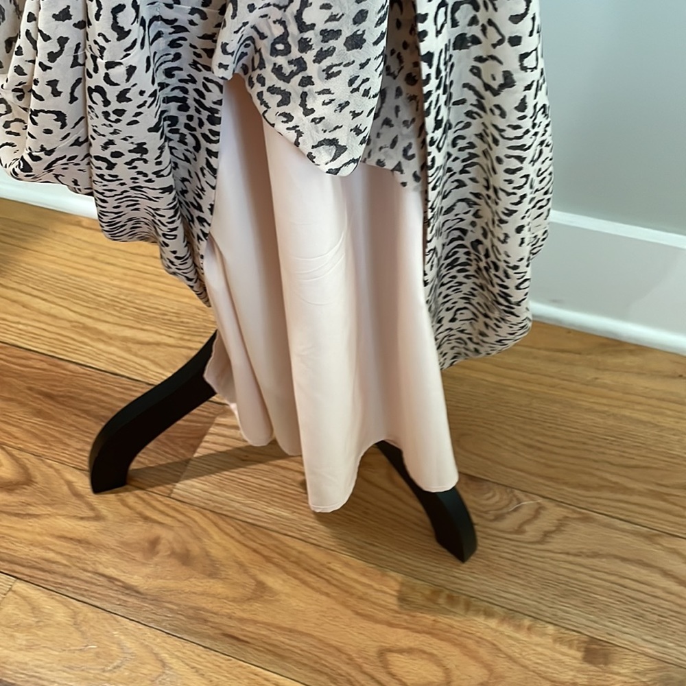 Charles Henry Mock Neck Long Sleeve Midi Dress Size Medium - Picture 9 of 15
